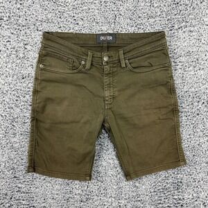 DUER Shorts Mens 32 Brown No Sweat N2X Slim Fit Stretch Chino Work Travel